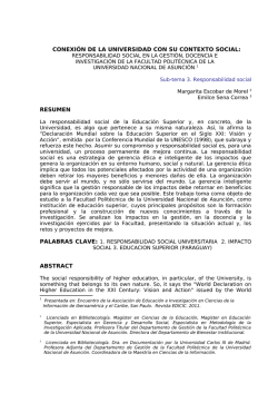 Foro: C&oacute;mo promover la Responsabilidad Social Universitaria