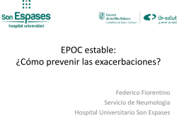 EPOC estable: &iquest;C&oacute;mo prevenir las exacerbaciones? - El Comprimido