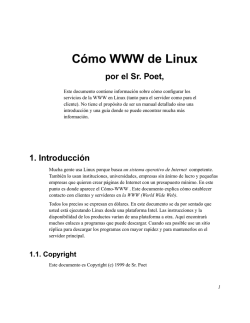 C&oacute;mo WWW de Linux