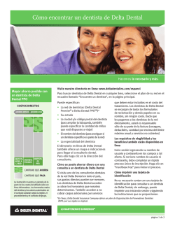 C&oacute;mo encontrar un dentista de Delta Dental