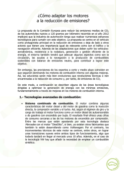 &iquest;C&oacute;mo adaptar los motores a la reducci&oacute;n de emisiones?