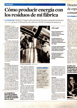C&oacute;mo producir energ&iacute;a con los residuos de mi - Waste to Energy
