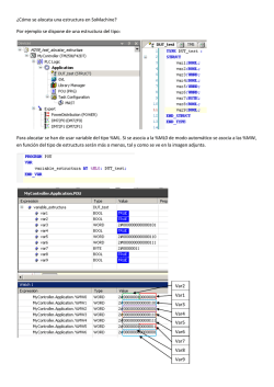 &iquest;C&oacute;mo se alocata una estructura en SoMachine - Schneider Electric