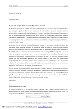 Dossier t&eacute;cnico para charlas sobre energ&iacute;a ( PDF - 95.9 KB) - Nodo 50