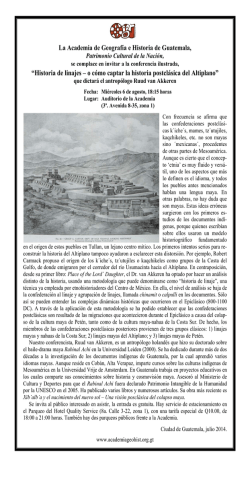 &ldquo;Historia de linajes &ndash; o c&oacute;mo captar la historia postcl&aacute;sica del