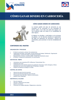 C&Oacute;MO GANAR DINERO EN CARROCER&Iacute;A - Programa Millennium