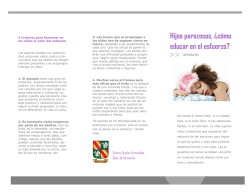 Hijos perezosos, &iquest;c&oacute;mo educar en el esfuerzo? - Centro Escolar