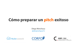 C&oacute;mo preparar un pitch exitoso - Startup Valdivia
