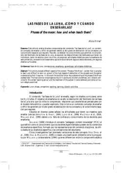 LAS FASES DE LA LUNA, &iquest;C&Oacute;MO Y C&Uacute;ANDO - SciELO