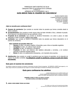 C&oacute;mo Confesarse BIEN - Parroquia Santa Beatriz de Silva