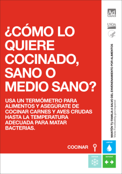 &iquest;C&Oacute;MO lO QuIeRe COCINAdO, sANO O MedIO sANO?