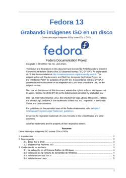 Grabando im&aacute;genes ISO en un disco - C&oacute;mo descargar - Fedora