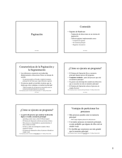 Paginaci&oacute;n Contenido Caracter&iacute;sticas de la Paginaci&oacute;n y la - LDC