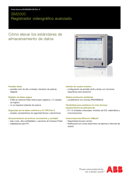 SM2000 Registrador videogr&aacute;fico avanzado C&oacute;mo elevar los