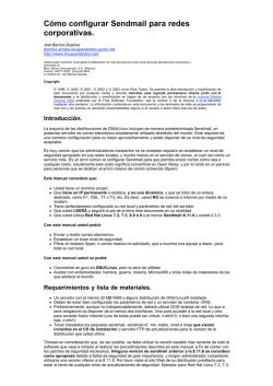 C&oacute;mo configurar Sendmail para redes - Redes-Linux.com