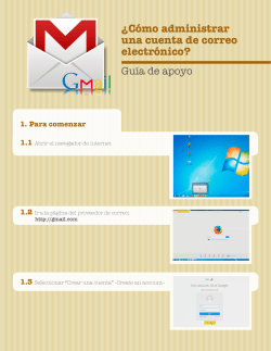 &iquest;C&oacute;mo administrar una cuenta de correo electr&oacute;nico?