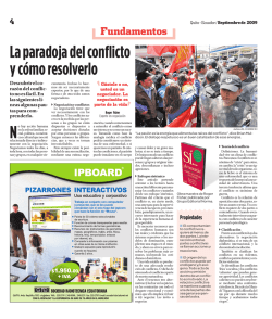 La paradoja del conflicto y c&oacute;mo resolverlo - El Comercio