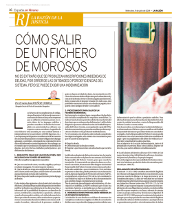 C&Oacute;MO SALIR DE UN FICHERO DE MOROSOS