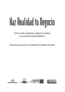 C&oacute;mo crear empresas y generar empleo con j&oacute;venes emprendedores