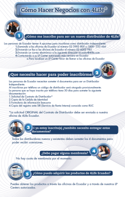 C&oacute;mo Hacer Negocios con 4Life&reg; - 4Life Research