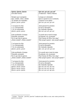 Quiz&aacute;s, Quiz&aacute;s, Quiz&aacute;s (Osvaldo Farr&eacute;s) Siempre - Fabrice Hatem