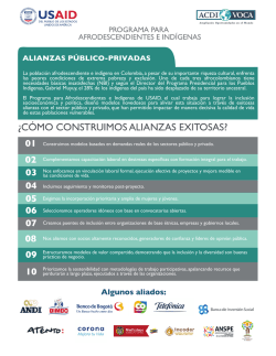 &iquest;C&Oacute;MO CONSTRUIMOS ALIANZAS EXITOSAS? - ACDI/VOCA