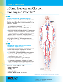 &iquest;C&oacute;mo Preparar un Cita con un Cirujano Vascular? - Mission