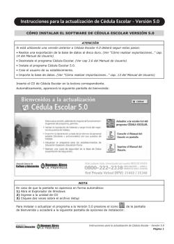 C&Oacute;MO INSTALAR EL SOFTWARE DE C&Eacute;DULA ESCOLAR