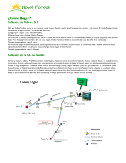 &iquest;C&oacute;mo llegar? - Hotel Forest