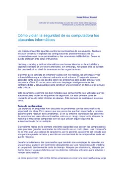 C&oacute;mo violan la seguridad de su computadora los - Unicaja