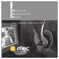 &iquest;C&Oacute;MO CREAR UN CURR&Iacute;CULUM VITAE DIGITAL? - Centros MEC