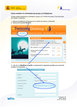 C&oacute;mo cambiar mi contrase&ntilde;a de acceso a la Plataforma