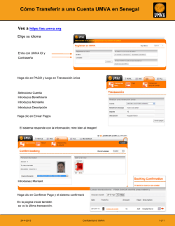 C&oacute;mo Transferir a una Cuenta UMVA en Senegal