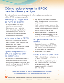 C&oacute;mo sobrellevar la EPOC - GlobalHealth
