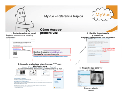 Login MyVue &ndash; Referencia R&aacute;pida C&oacute;mo Acceder primera vez