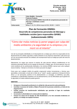 &ldquo;C&oacute;mo dar malas noticias (y poner pegas) por - AVEQ - Kimika