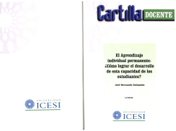El Aprendizaje individual permanente: &iquest;C&oacute;mo lograr el desarrollo