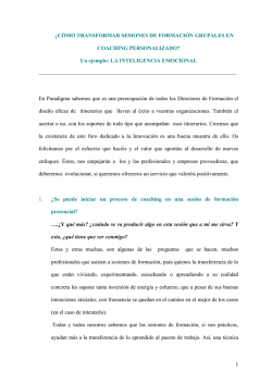 1 &iquest;C&Oacute;MO TRANSFORMAR SESIONES DE FORMACI&Oacute;N - Gref