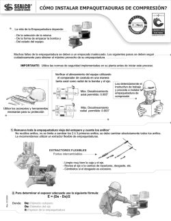 C&oacute;mo instalar empaquetaduras de compresi&oacute;n