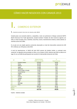 C&Oacute;MO HACER NEGOCIOS CON CANAD&Aacute; 2013 - ProChile