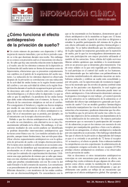 &iquest;C&oacute;mo funciona el efecto antidepresivo de la privaci&oacute;n de sue&ntilde;o?