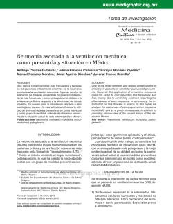 Neumon&iacute;a asociada a la ventilaci&oacute;n mec&aacute;nica: c&oacute;mo prevenirla y