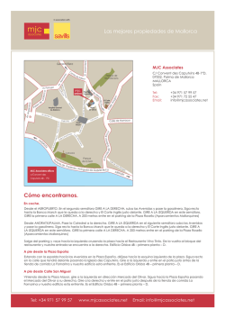 C&oacute;mo encontrarnos. - MJC Associates