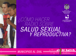 &iquest;C&Oacute;MO HACER RADIO SOBRE Y REPRODUCTIVA?