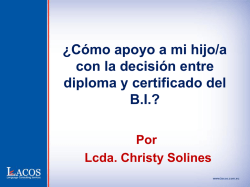 &iquest;C&oacute;mo apoyo a mi hijo/a con la decisi&oacute;n entre diploma y - LACOS