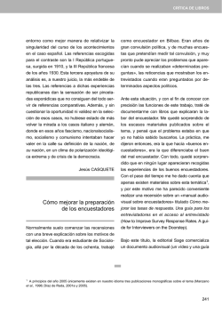 C&oacute;mo mejorar la preparaci&oacute;n de los encuestadores (REIS N&ordm;114