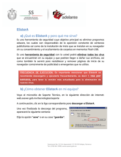 ElistarA a) &iquest;Qu&eacute; es ElistarA y para qu&eacute; me sirve? b) &iquest;C&oacute;mo obtener