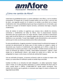 &iquest;C&oacute;mo me cambio de Afore? - Amafore