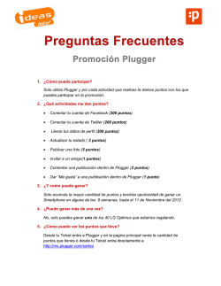 1. &iquest;C&oacute;mo puedo participar? Solo utiliza Plugger y por - Ideas Telcel