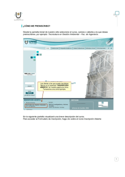 &iquest;C&Oacute;MO ME PREINSCRIBO? Desde la pantalla - UNNE-Virtual